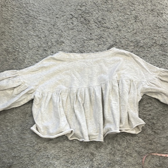 Women's Free People Oversize Sweater Balloon detail sleeve Size Small - Picture 8 of 10